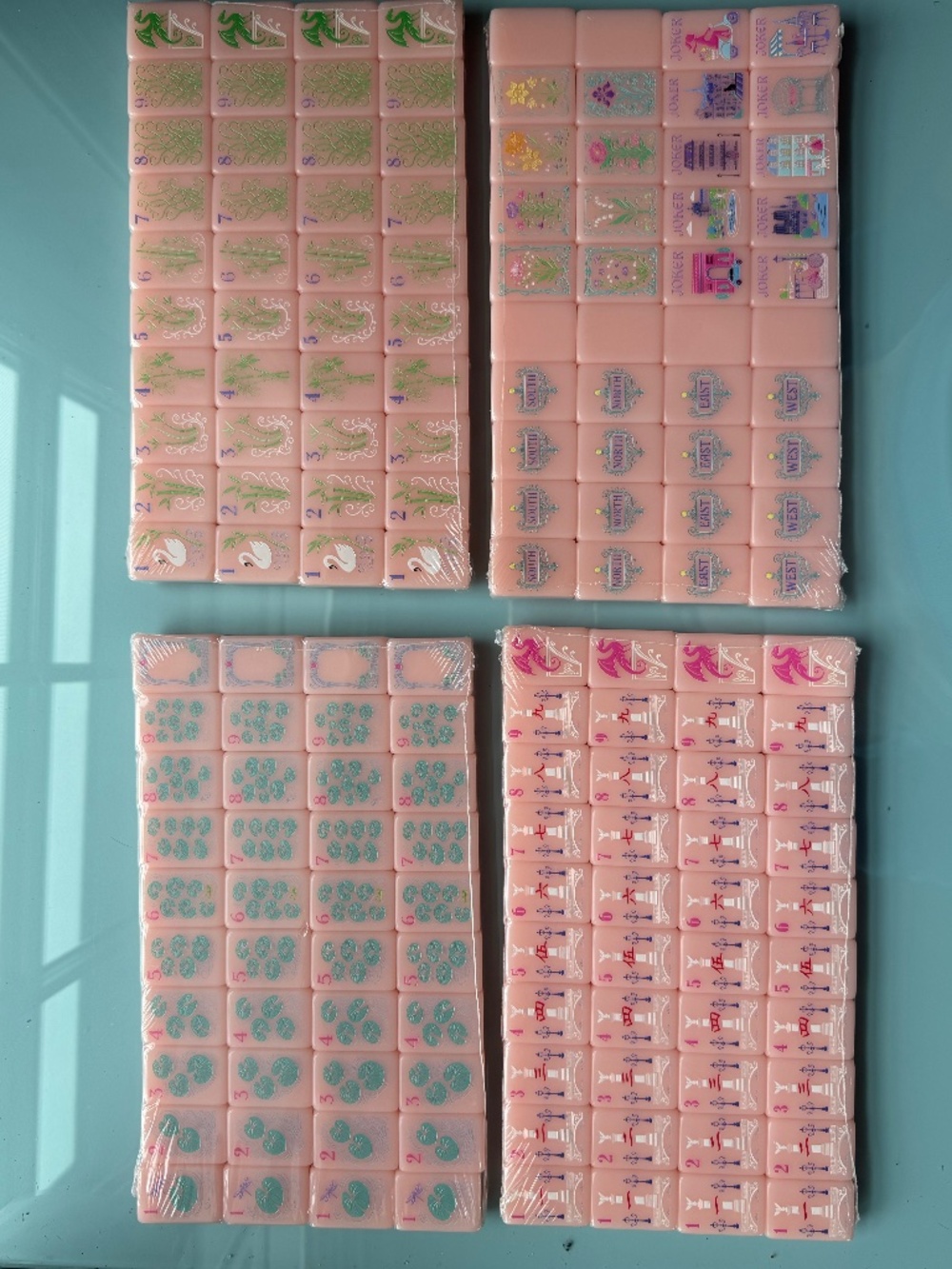 Pink Paris American Mahjong Tile set (new) - Picture 3 of 10